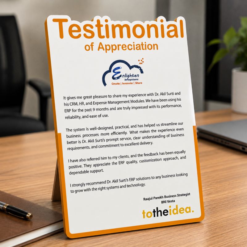 To The Idea Testimonial